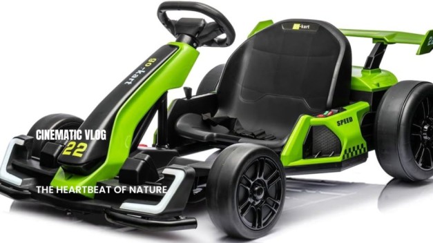 Ride On Go Kart for Kids, 24V 7Ah Battery Two 200W Motors,