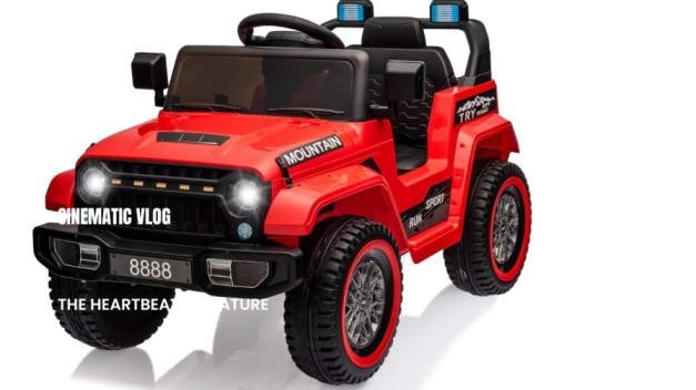 Hetoy 12V Kids Ride On Truck Car, with Remote Control, Suspension, Kids Electric Vehicles Toy, 3-8 Years