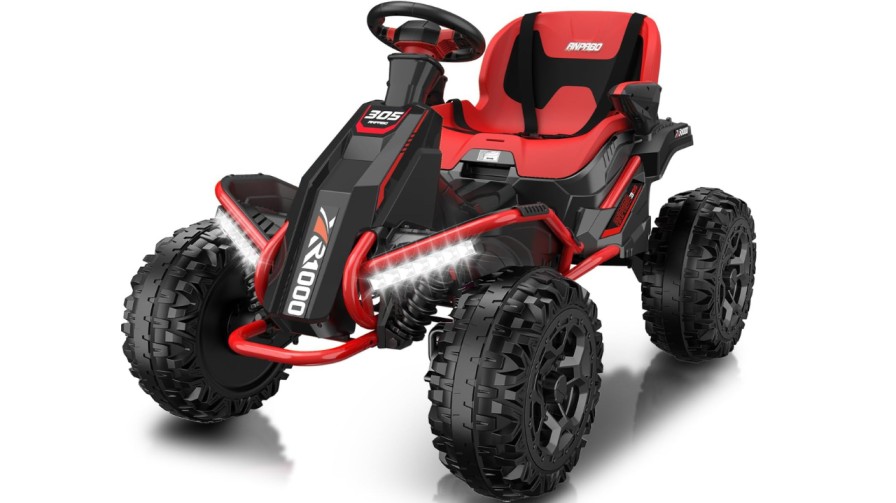 Power wheel with rubber tires
