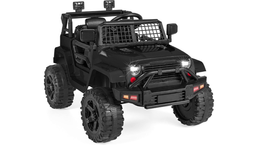 black chevy silverado power wheels 12v