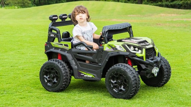 Power wheel with rubber tires